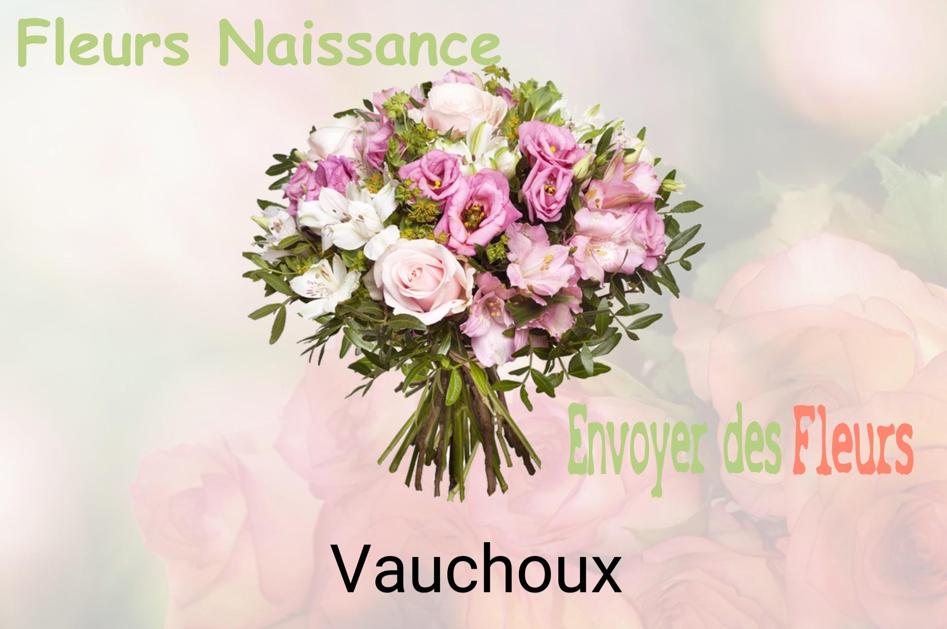 Bouquet de fleurs de naissance livré à Vauchoux